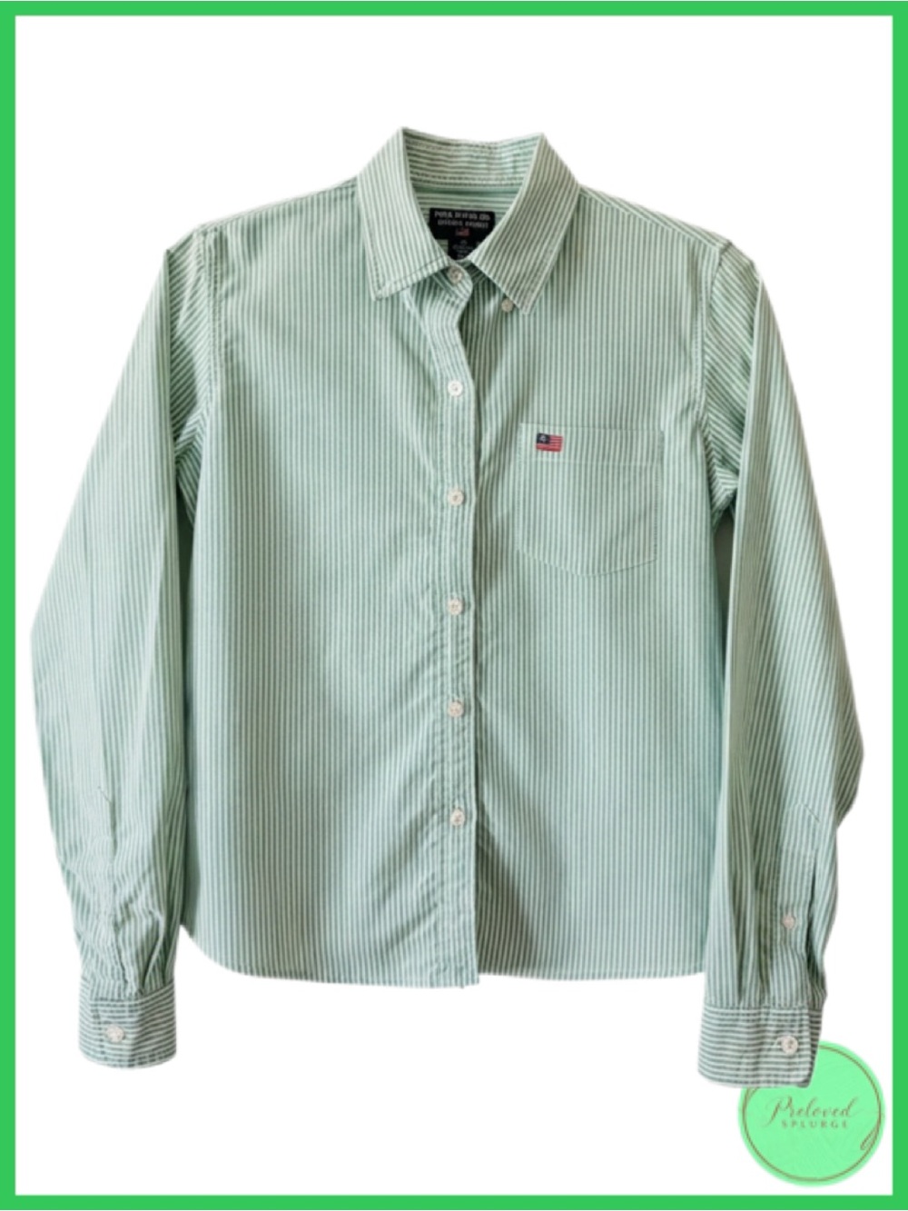 Ralph Lauren Polo Jeans Co. Ralph Vintage Striped Long Sleeve Button-Up Shirt